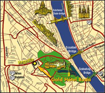 Gold Hotel  Wine & Dine Budapest Map - ✔️ Gold Hotel**** Budapest - Hotel at the bottom of the Gellert Hill in Budapest
